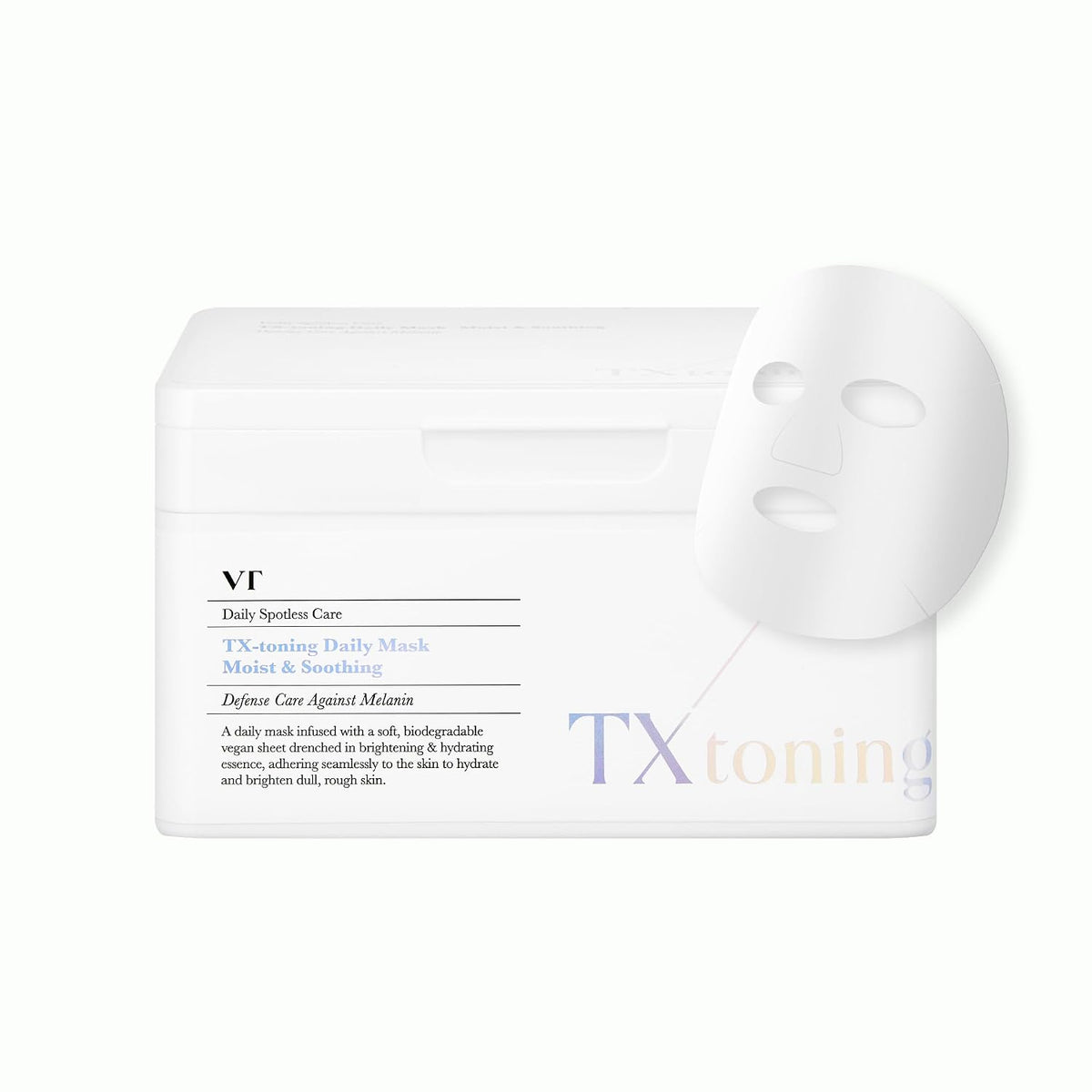VT COSMETICS TX Mascarilla Tonificante Diaria 30 Hojas, Ácido Trane...