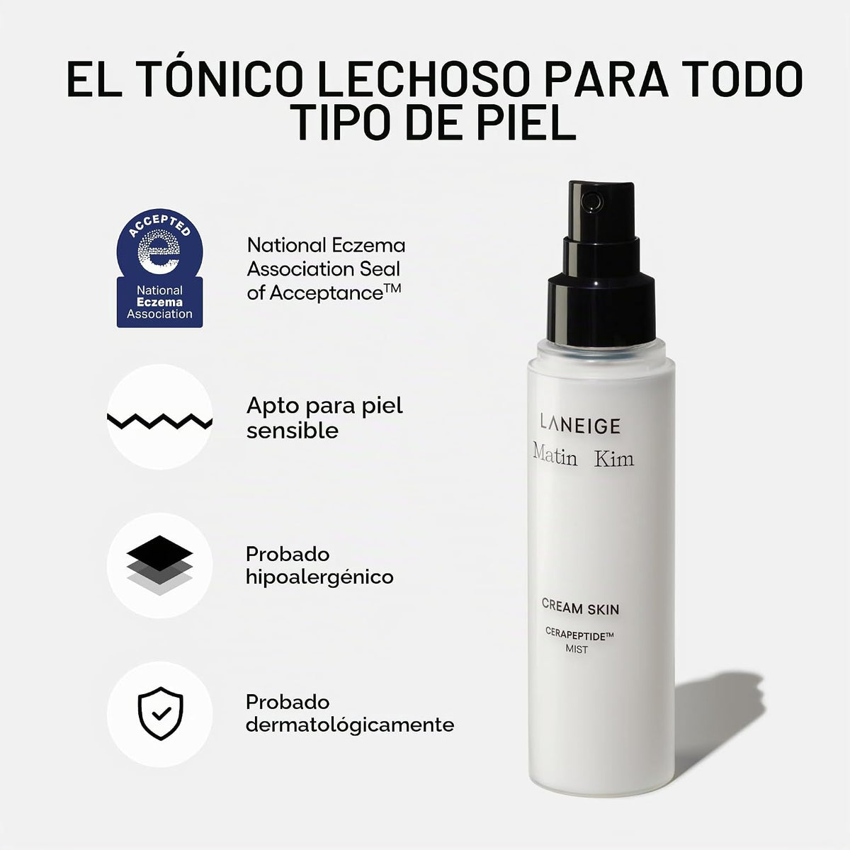 LANEIGE Tónico e hidratante para la piel en crema: Tóner lechoso co...