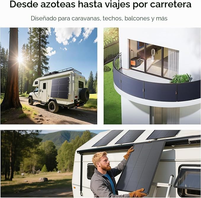 Jackery SolarSaga - Panel solar ligero de 100 W, 4.52 libras | 25%...
