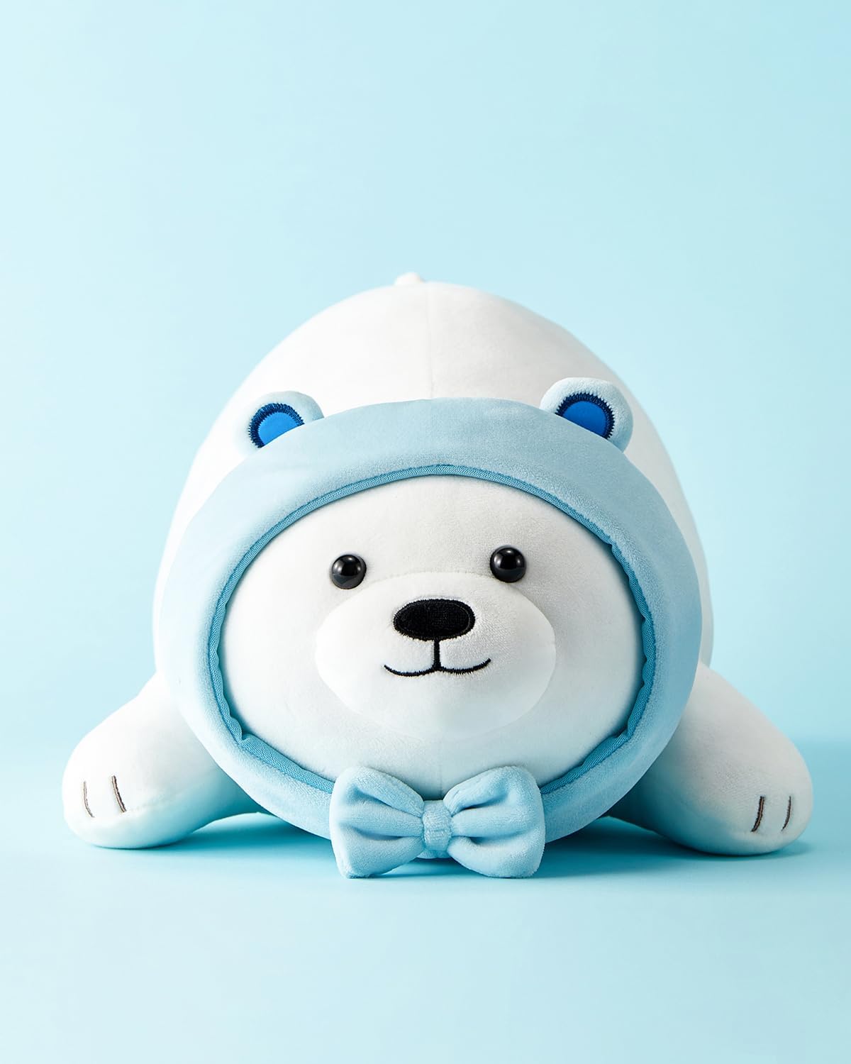 MINISO Peluche de oso polar de 15.3 pulgadas, muñeca de peluche aco...