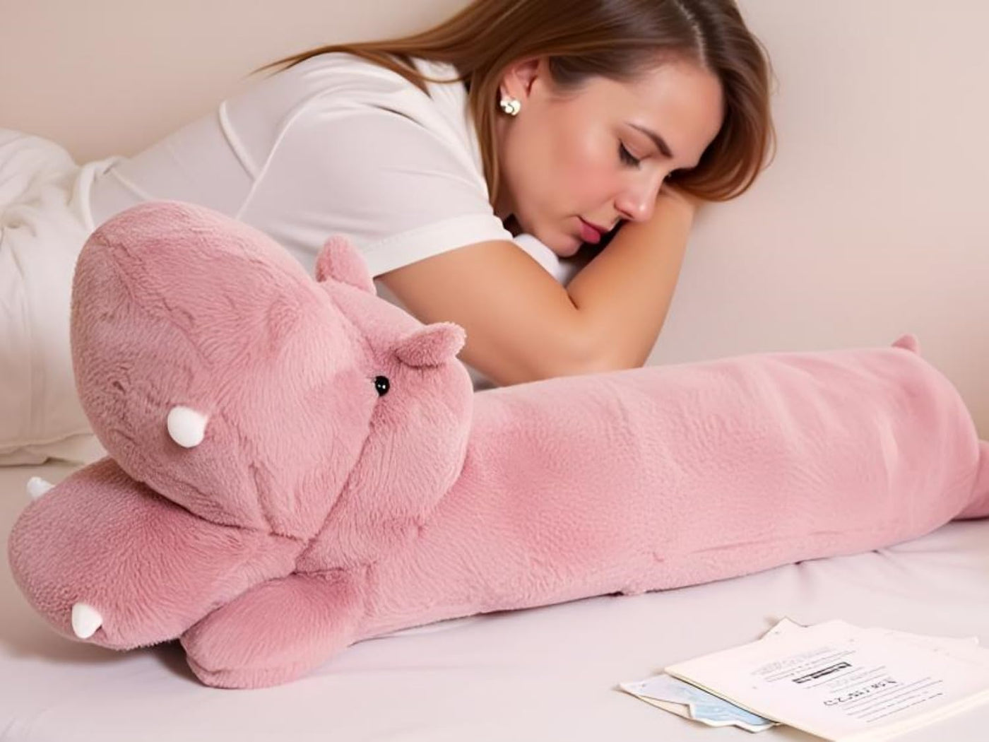 Ryttir Hipopótamo de peluche grande de 40 pulgadas con un 15% más r...