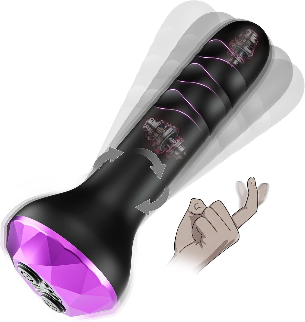 Juguetes anales vibratorios con tapón anal, masajeador de próstata...