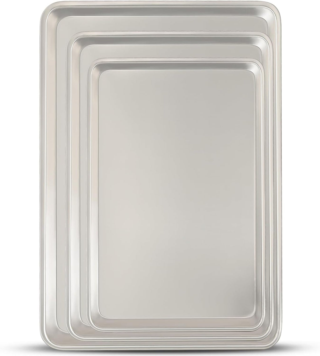Umite Chef - Juego de 3 bandejas para hornear, de aluminio de calid...