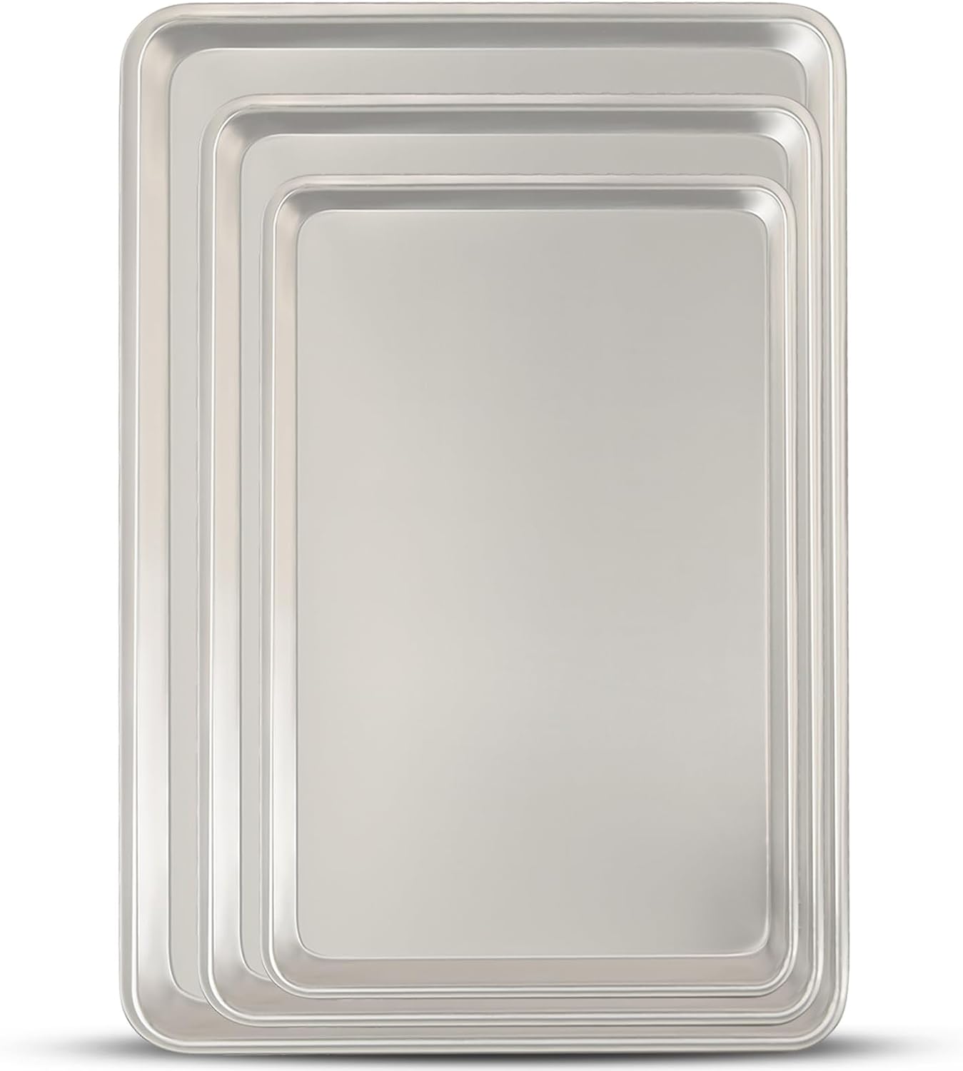 Umite Chef - Juego de 3 bandejas para hornear, de aluminio de calid...