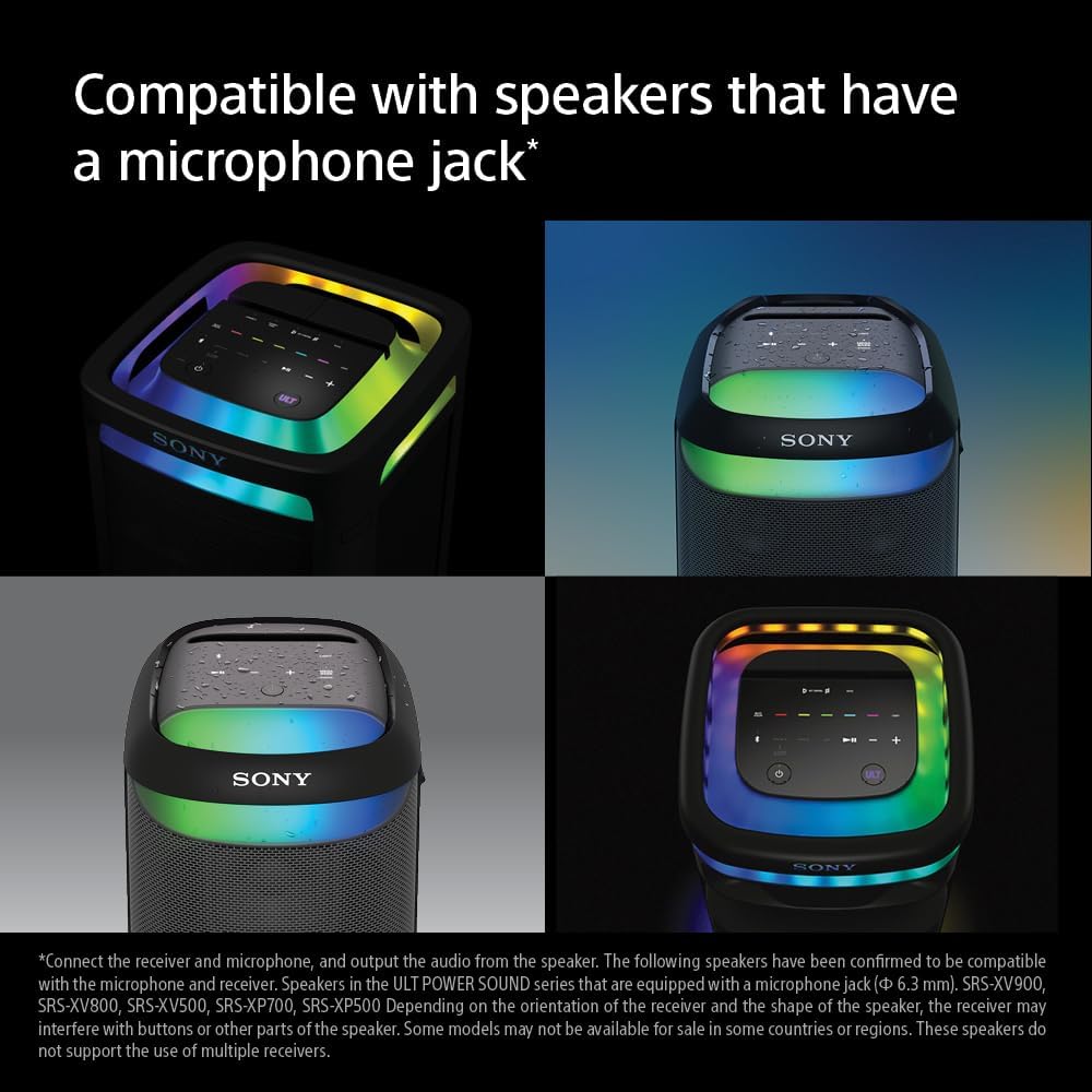 Micrófono inalámbrico Sony ULT MIC para karaoke, dos micrófonos ina...