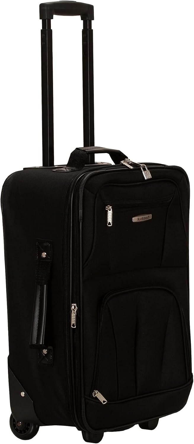 Rockland Vara Softside - Juego de equipaje vertical de 3 piezas, Ne...
