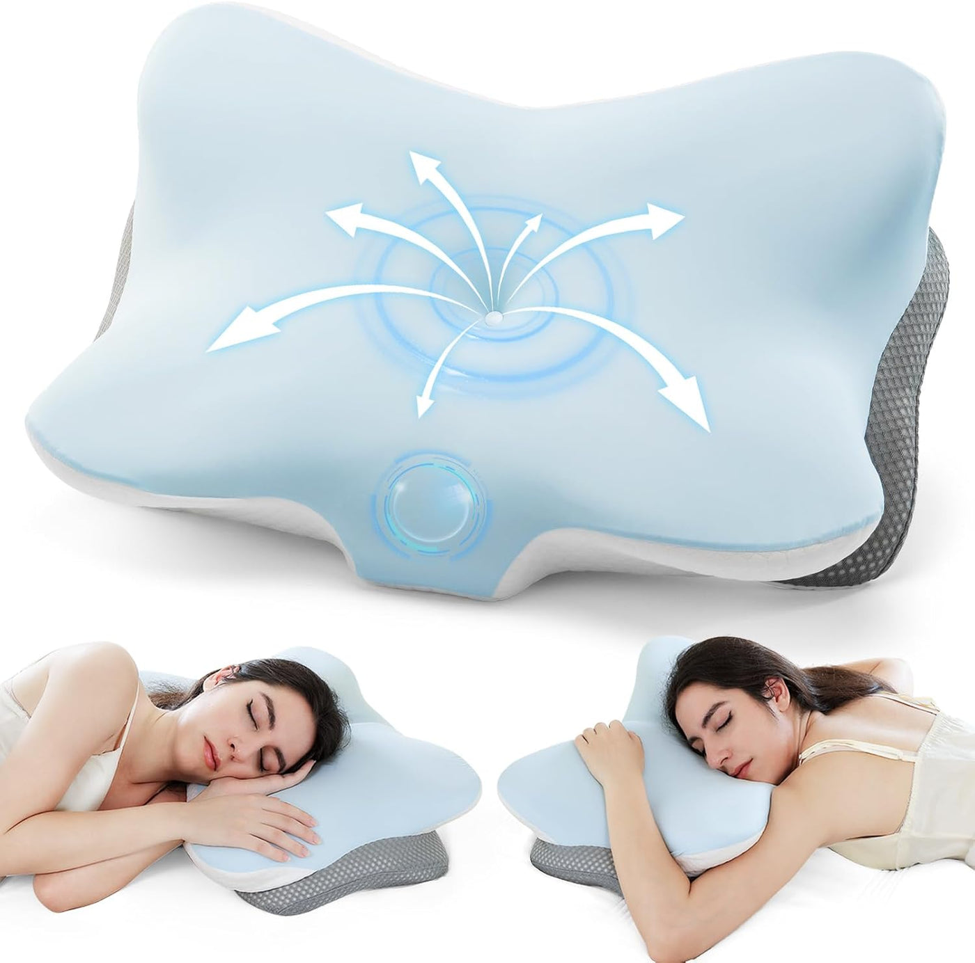 Zmarthumb Almohada Cervical Ergonómica para Soporte del Cuello, Alm...