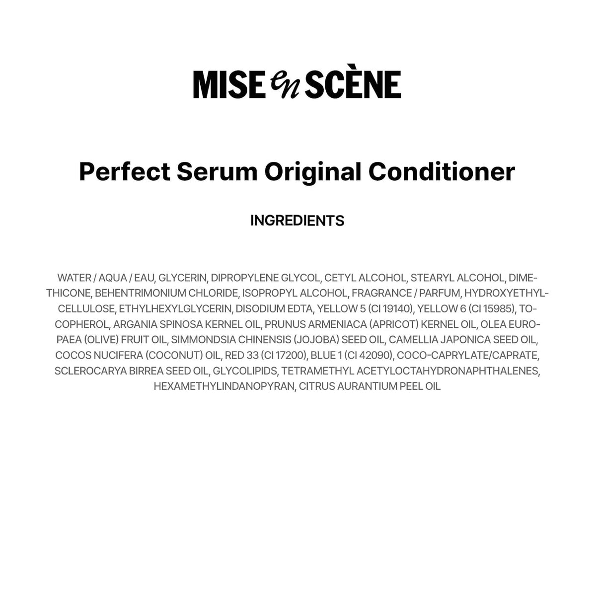Mise En Scene Perfect Serum - Acondicionador original para cabello...