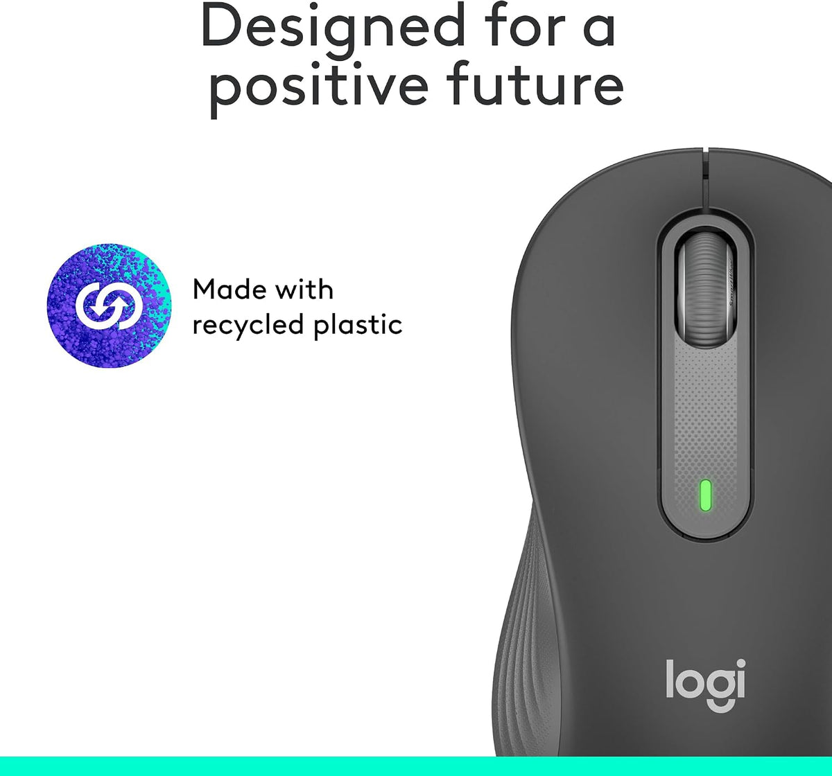 Logitech Ratón inalámbrico de tamaño completo Signature M650 L para...