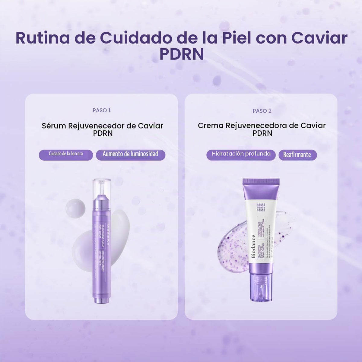 BIODANCE Intensive Caviar PDRN Revitalizing Duo - Juego de crema hi...