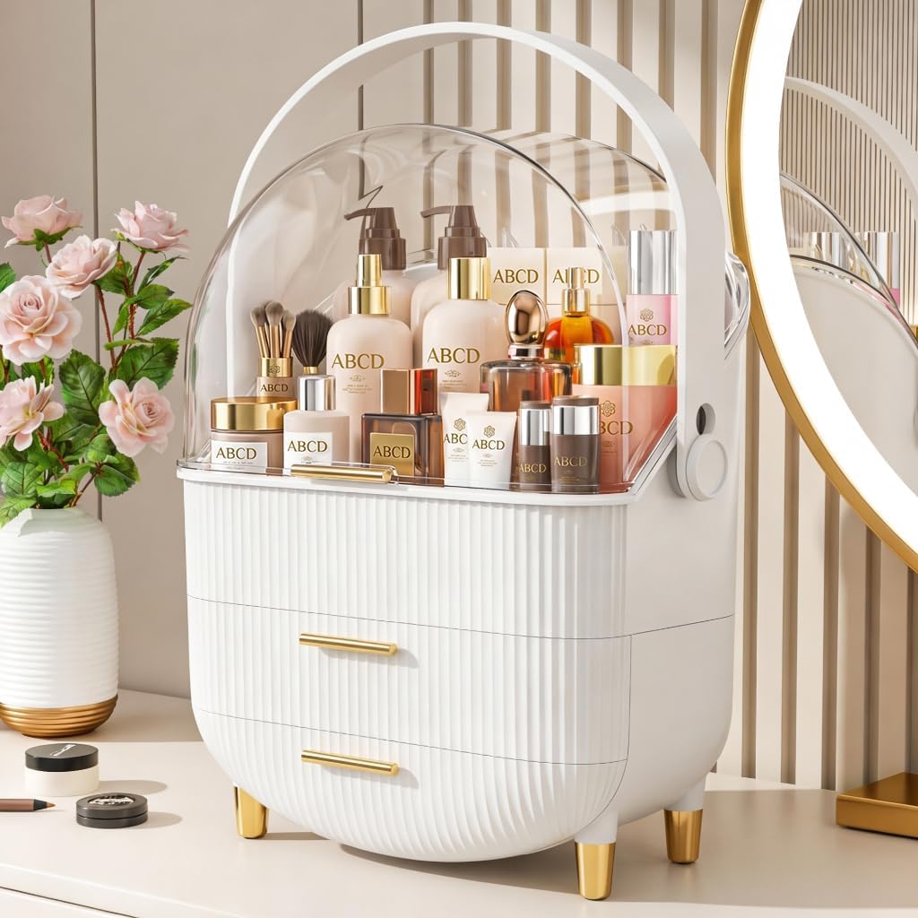 NestOrganix Organizador de maquillaje para el cuidado de la piel co...