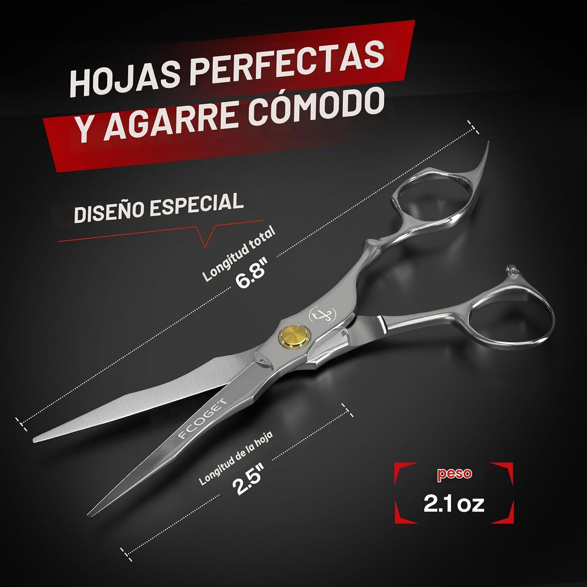 Kit de Tijeras Profesionales de Peluquería para Entresacar - Tijera...