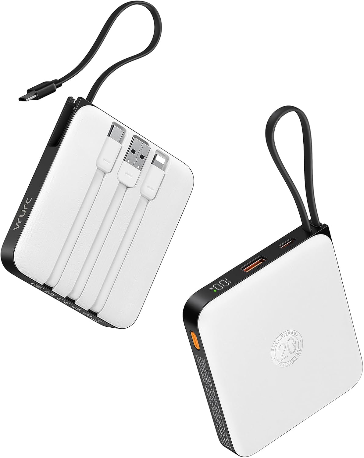 Cargador portátil 10000mAh de la batería VRURC, carga rápida 22.5W...