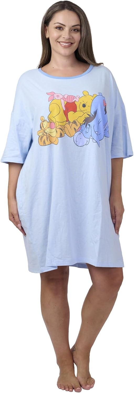 Disney Pijama para mujer con estampado de Mickey y Minnie Mouse, ta...
