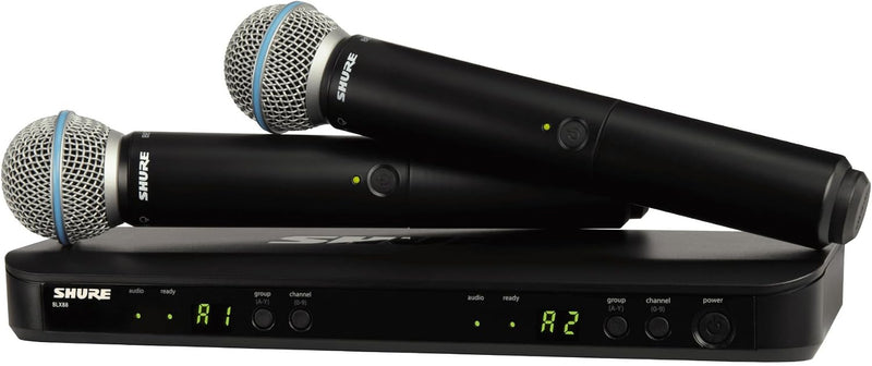 Shure BLX288\/B58 Sistema de audio inalámbrico de doble canal Banda...
