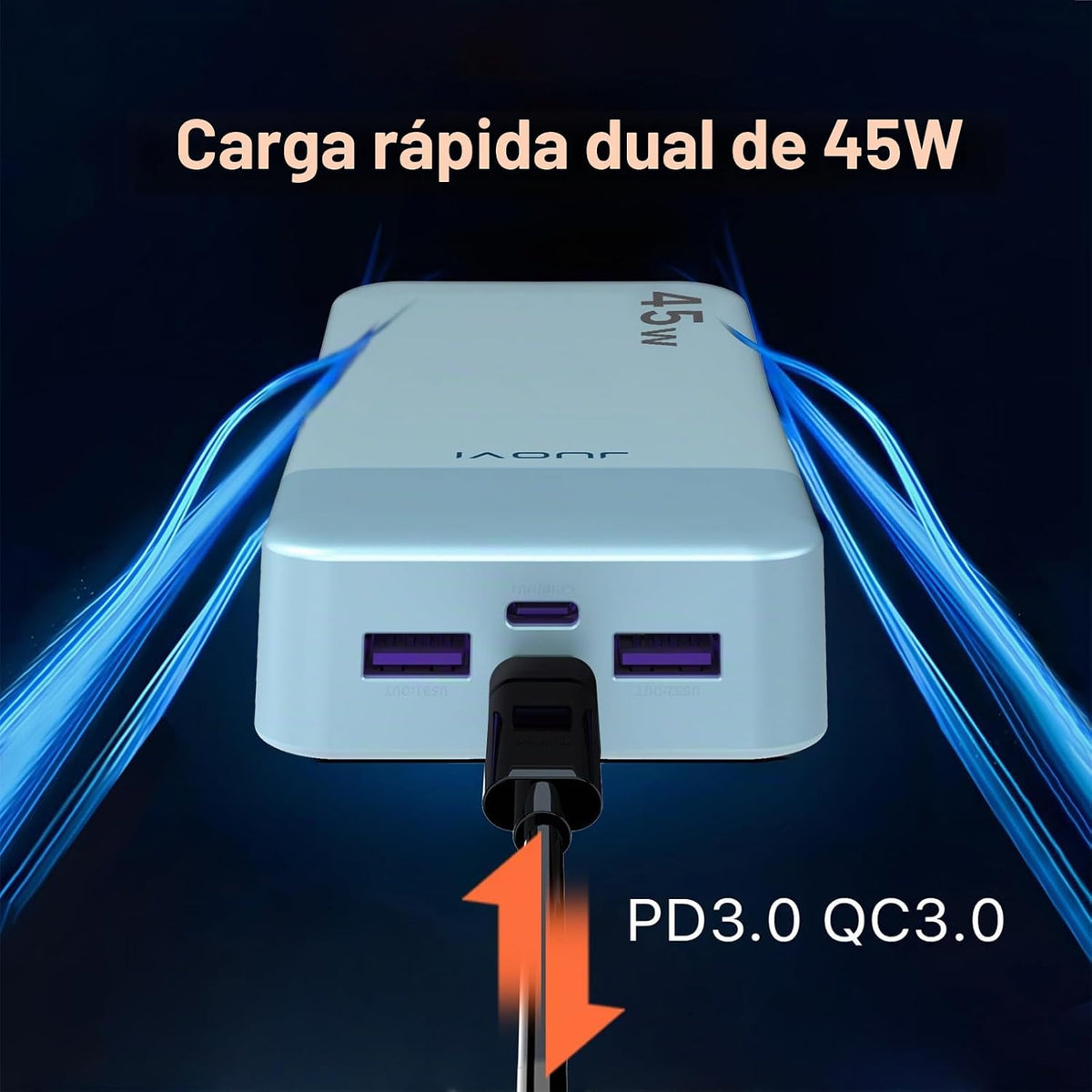 Cargador portátil JUOVI 45W 20000mAh banco de energía de carga en a...