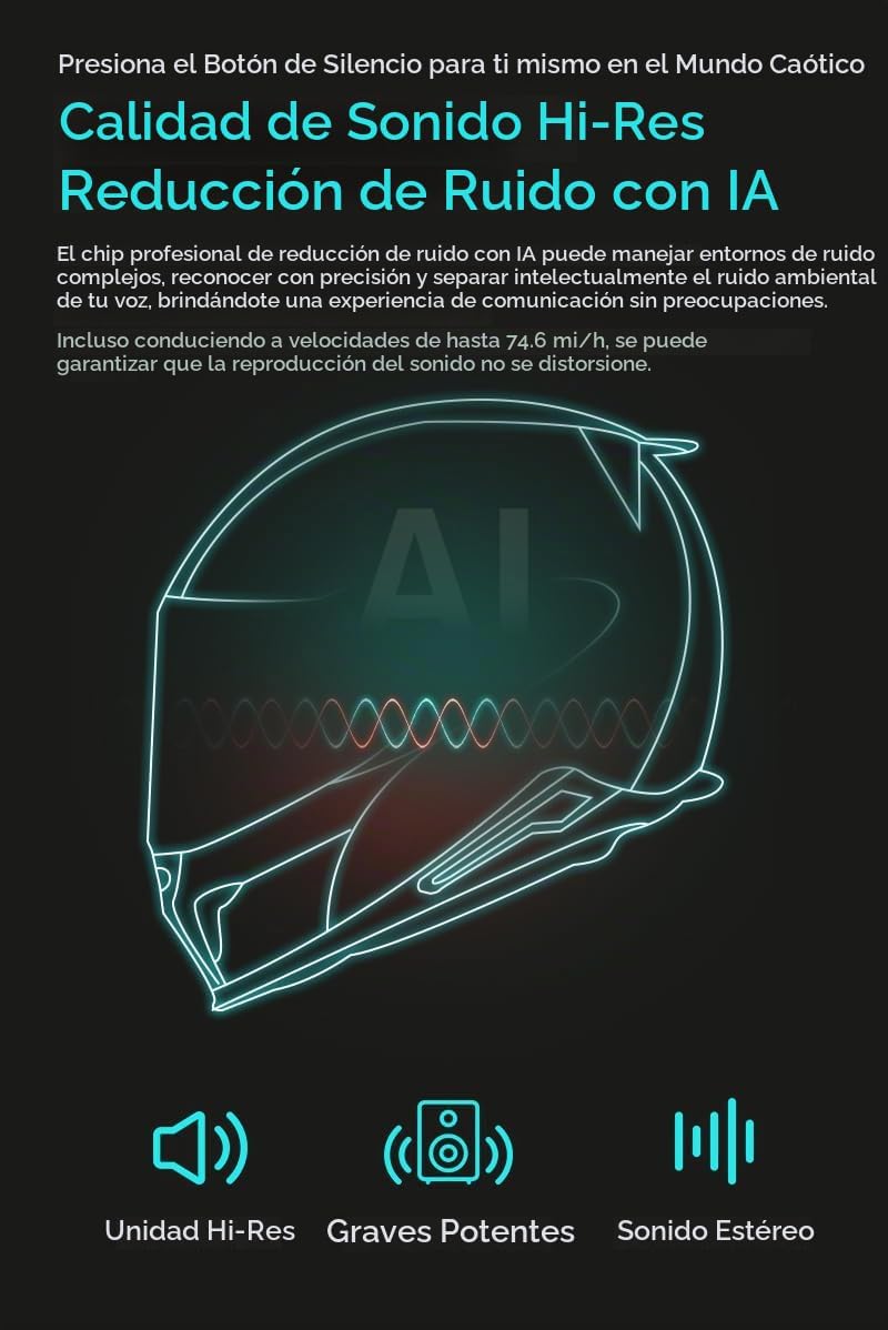 FreedConn FX PRO - Auriculares Bluetooth para Casco de Motocicleta,...