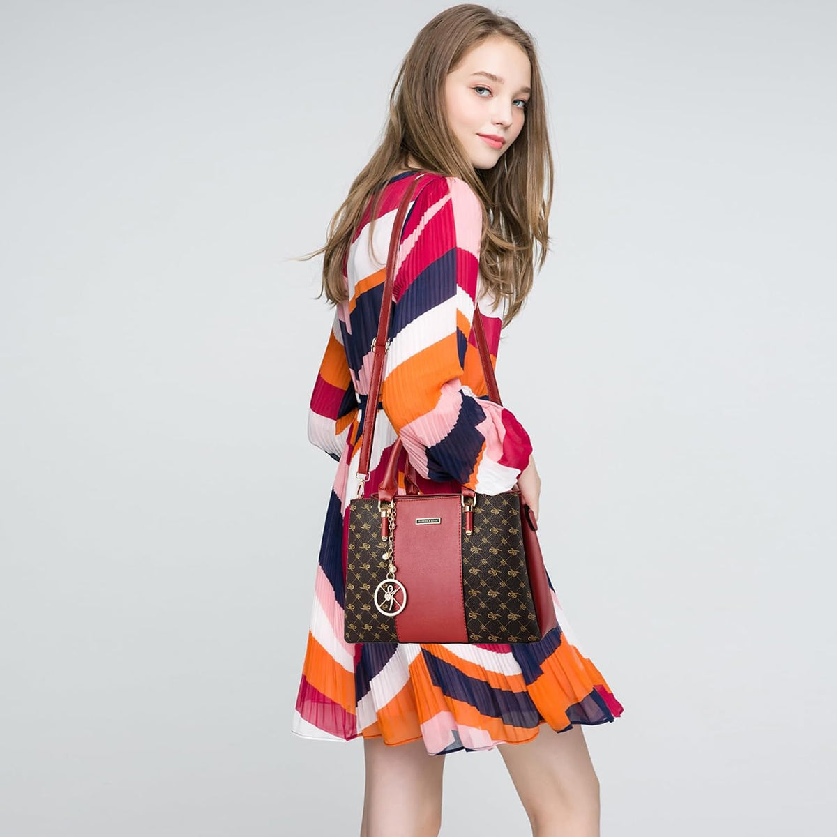 KURGOOL Bolsos y bolsos de mano para mujer, bolso de hombro con asa...