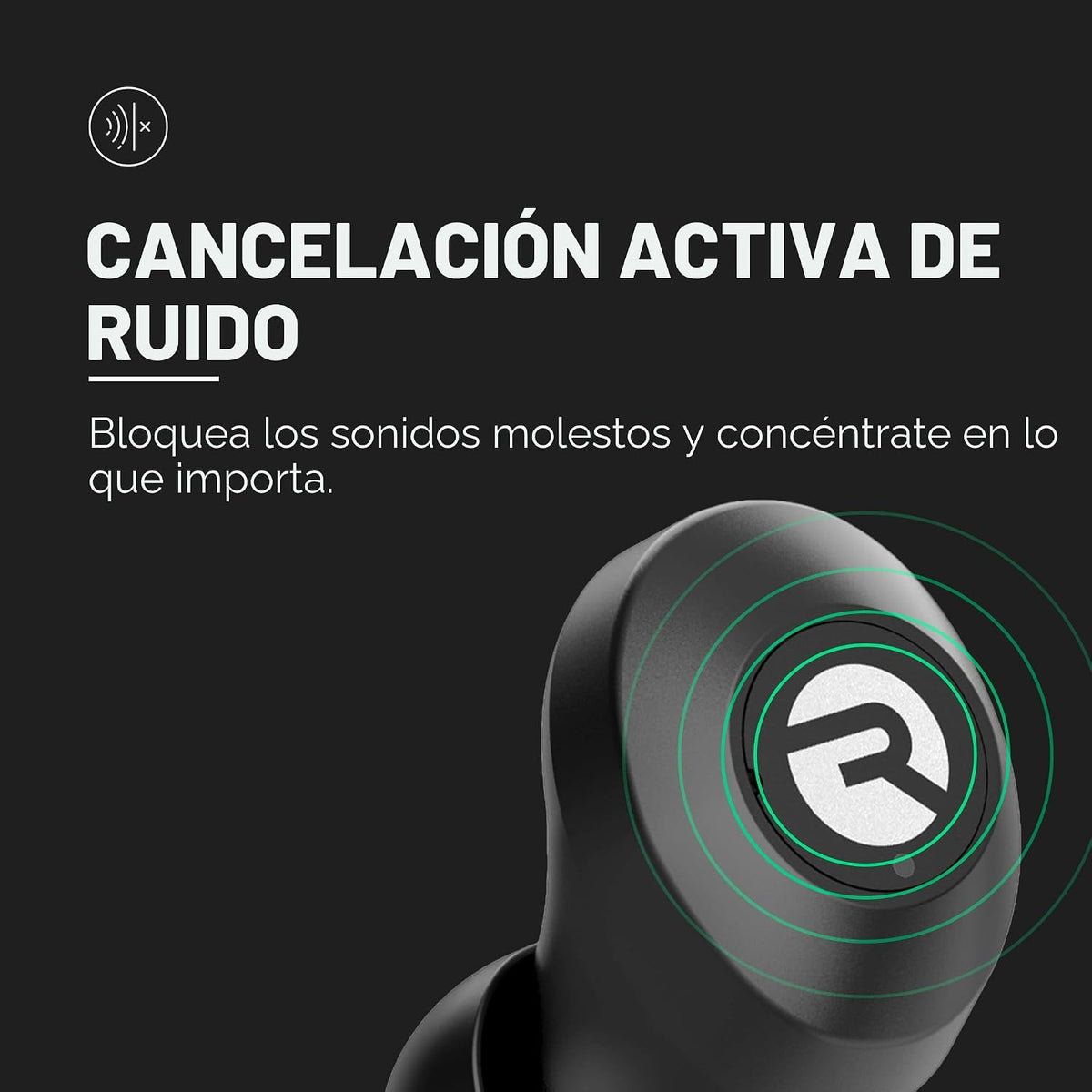 Auriculares inalámbricos Raycon E25 con Bluetooth y micrófono para...