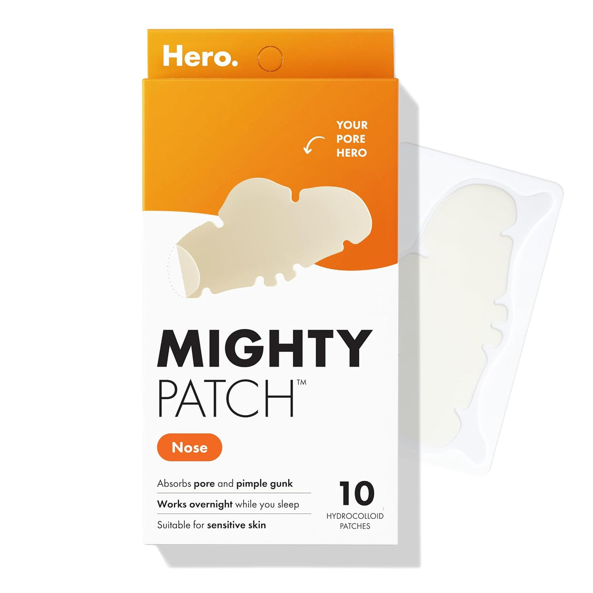 Mighty Patch Hero Cosmetics Nariz Tiras de poros hidrocoloides gran...