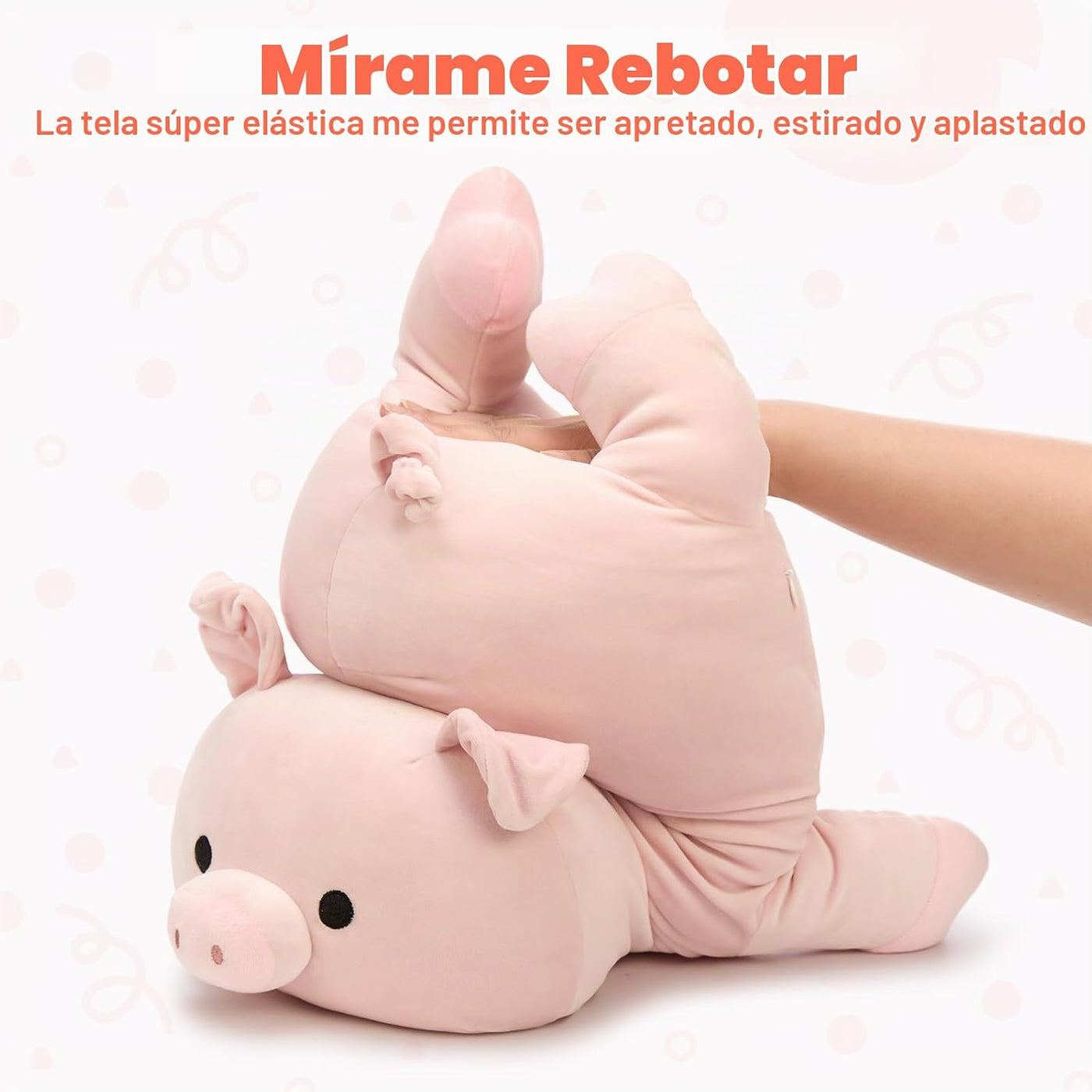 MaoGoLan - Almohada de peluche de cerdo rosa, almohada corporal de...