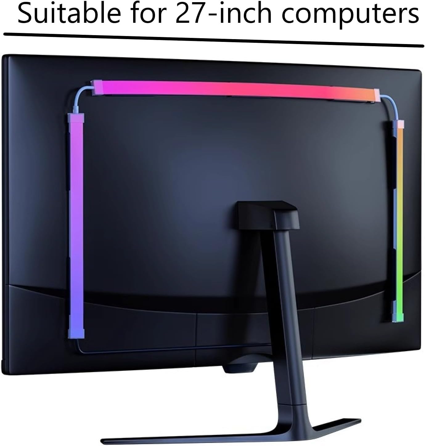BLYGACN Monitor LED Retroiluminación, Pantalla RGB Luz de Escritori...