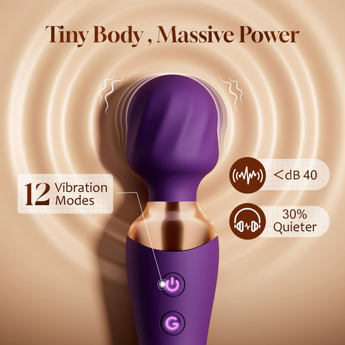 MOOLIGIRL Vibrador Varita Consolador Doble Extremo, Mujeres Adultas...
