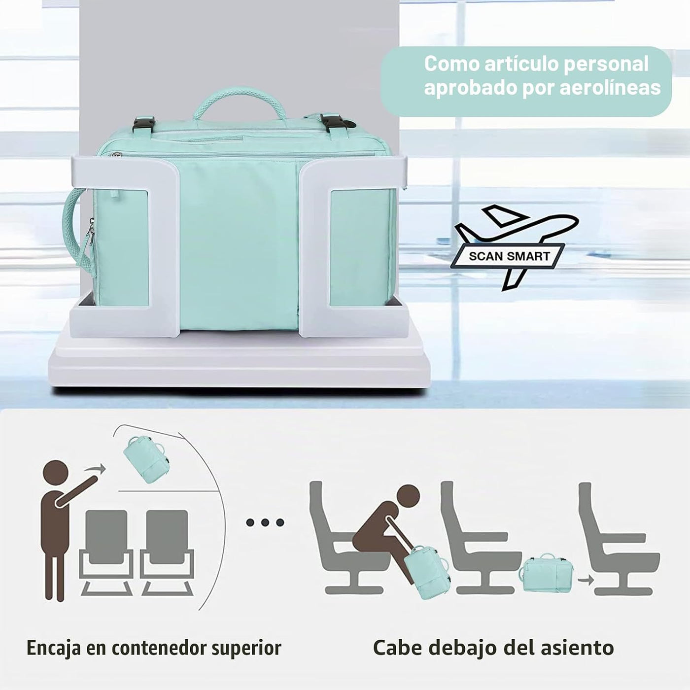 Hanples - Mochila de viaje para mujeres y hombres, mochila grande d...