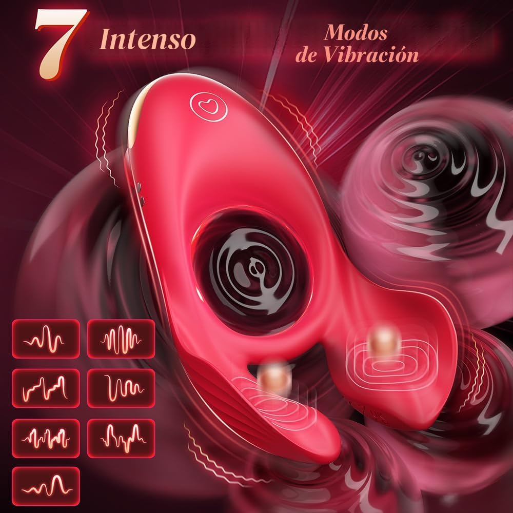 Anillo Vibrador para el Pene para Parejas, Juguete Sexual para Homb...