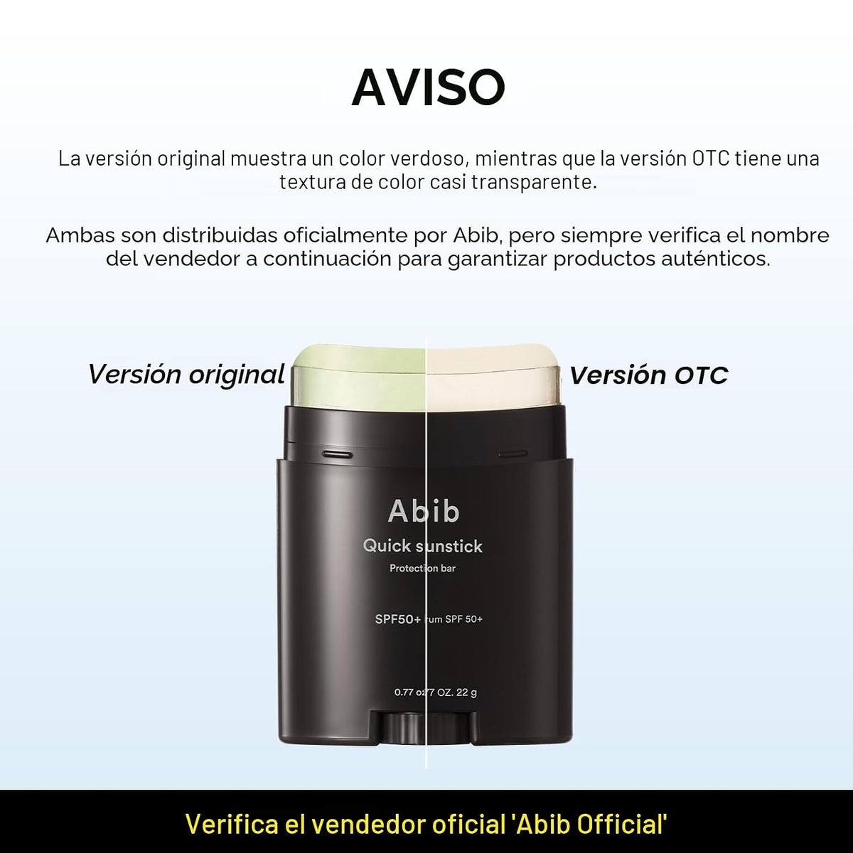 Abib Barra de protección rápida SPF50+ de amplio espectro, protecto...