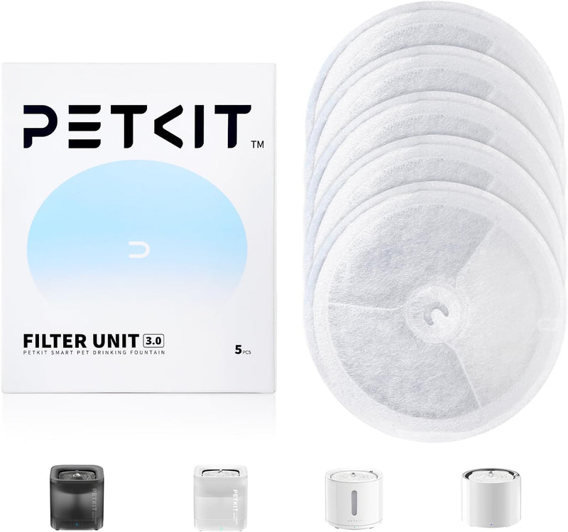PETKIT Unidades de filtro mejoradas 3.0 para fuente de agua PETKIT...
