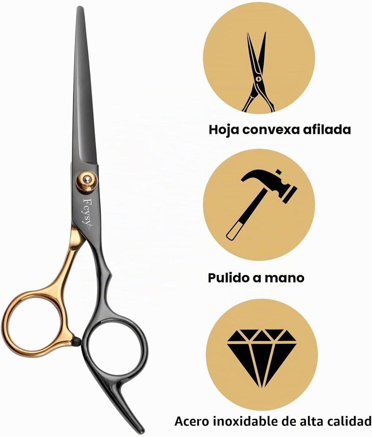 Tijeras Profesionales para Cabello Fcysy, Kit de Tijeras de Corte d...