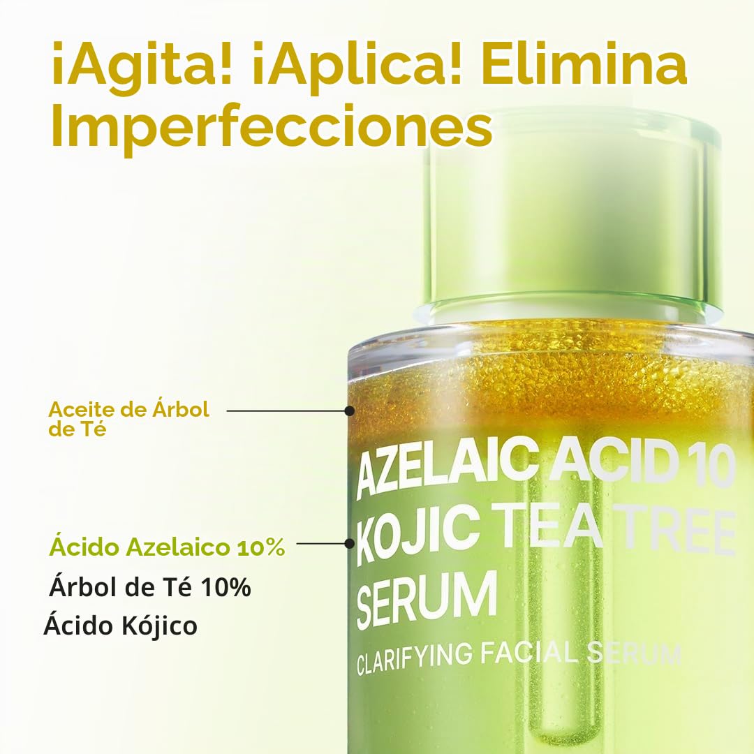 PURITO Azelaic 10% Suero Kójico para pieles sensibles, 1.01 fl.oz |...