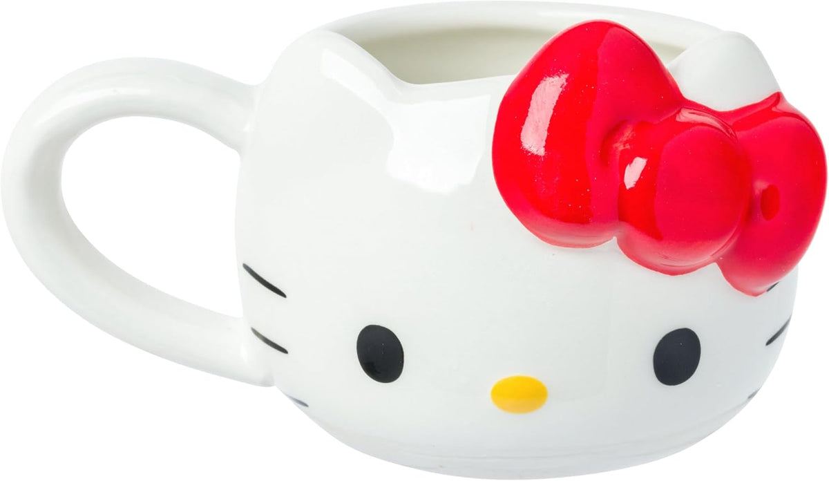 Silver Buffalo Sanrio Hello Kitty Juego de 4 tazas mini de cerámica...