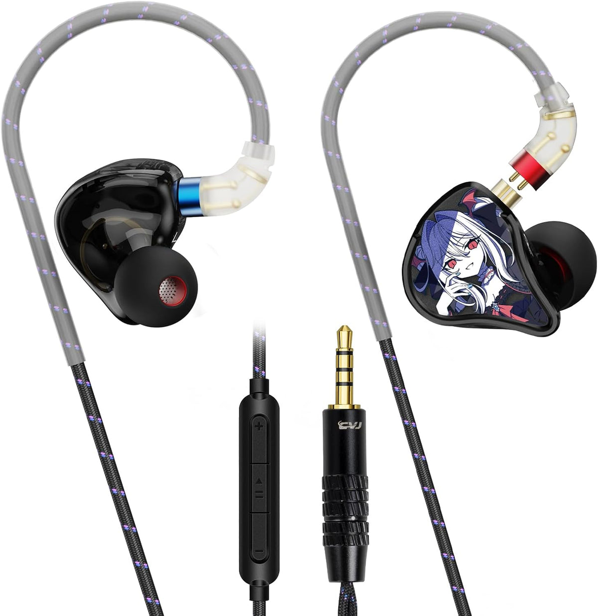 auriculares atados con cable Jack de 11.5 ft m IEM para juego\/músi...