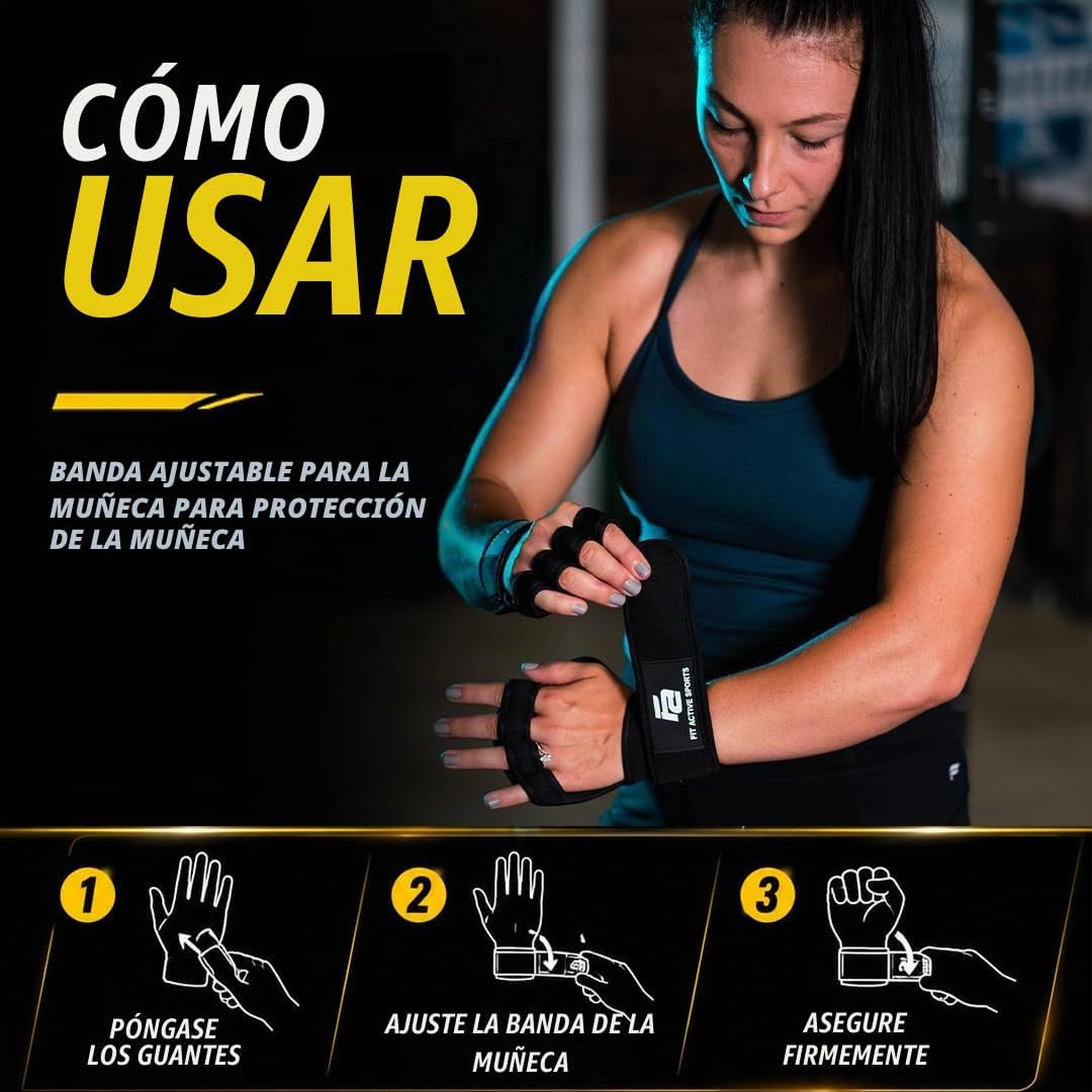 Fit Active Sports Nuevos Guantes de Entrenamiento con Ventilación p...