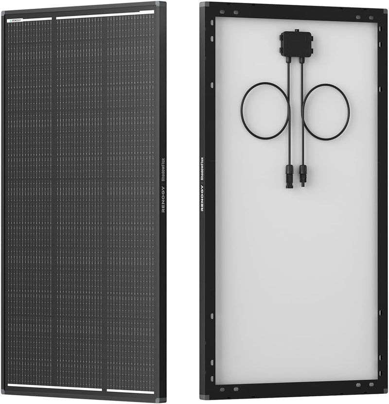 Panel solar Renogy ShadowFlux de 120 vatios, tipo N, 25% de alta ef...