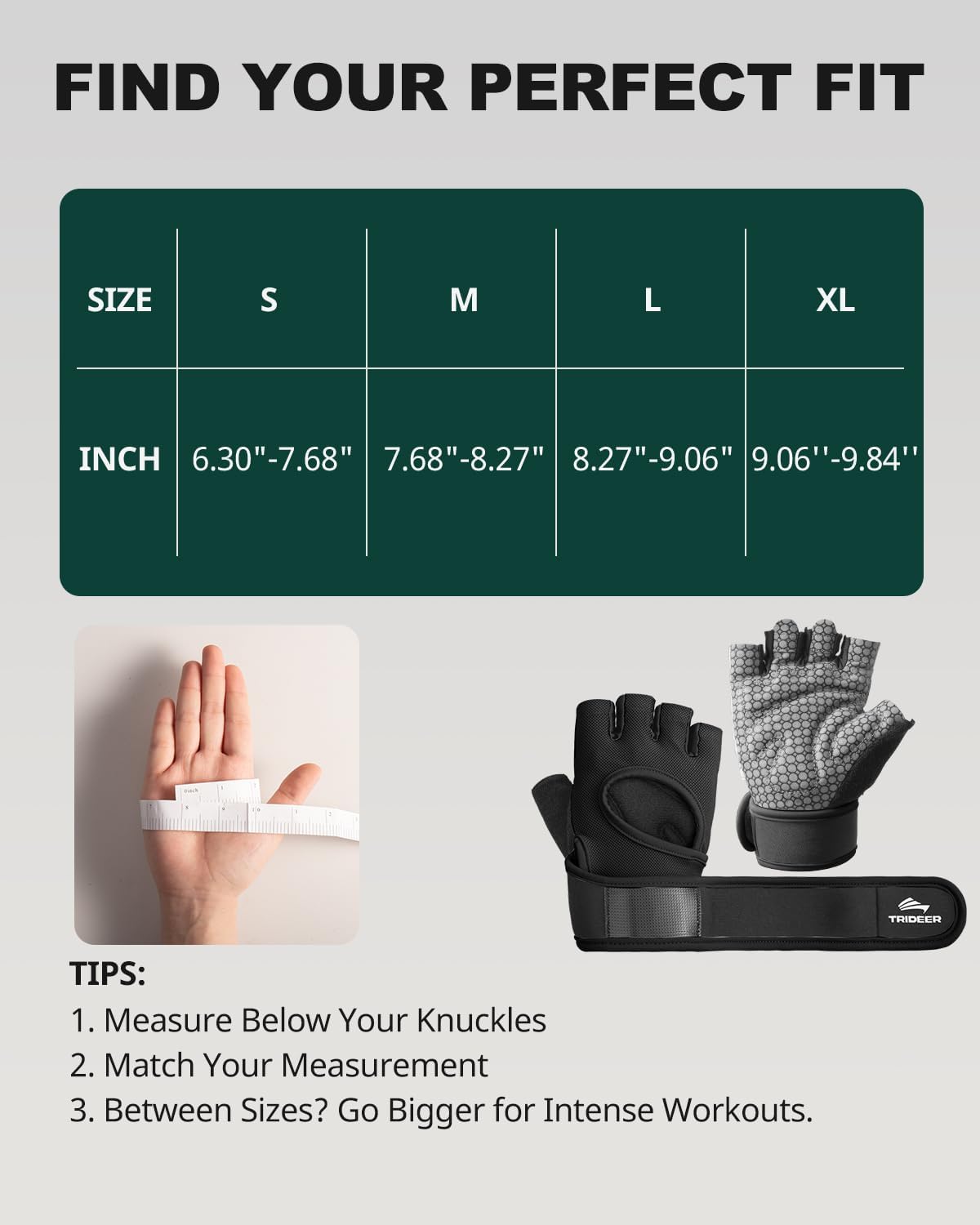 Trideer Guantes de levantamiento de pesas para mujeres y hombres |...