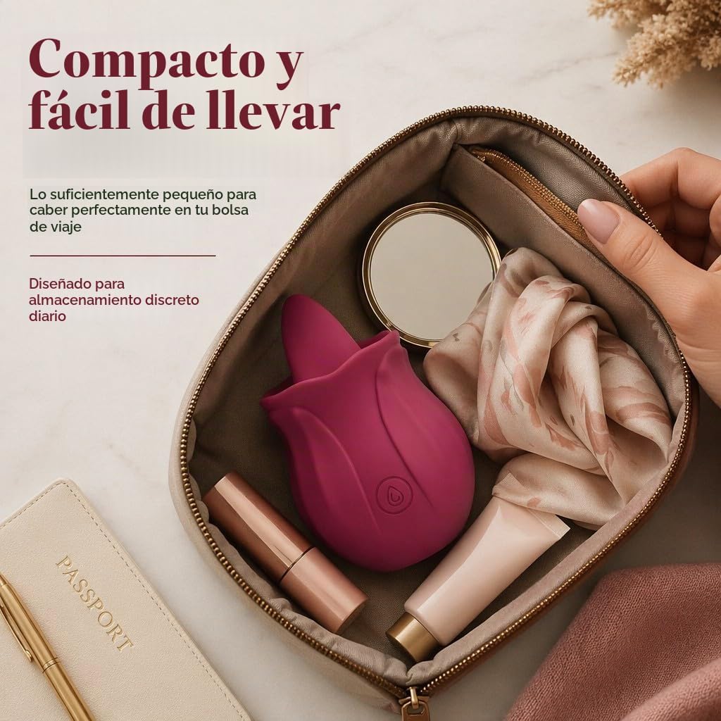 Juguetes Sexuales para Lengua Vibrador de Rosa para Clítoris para L...
