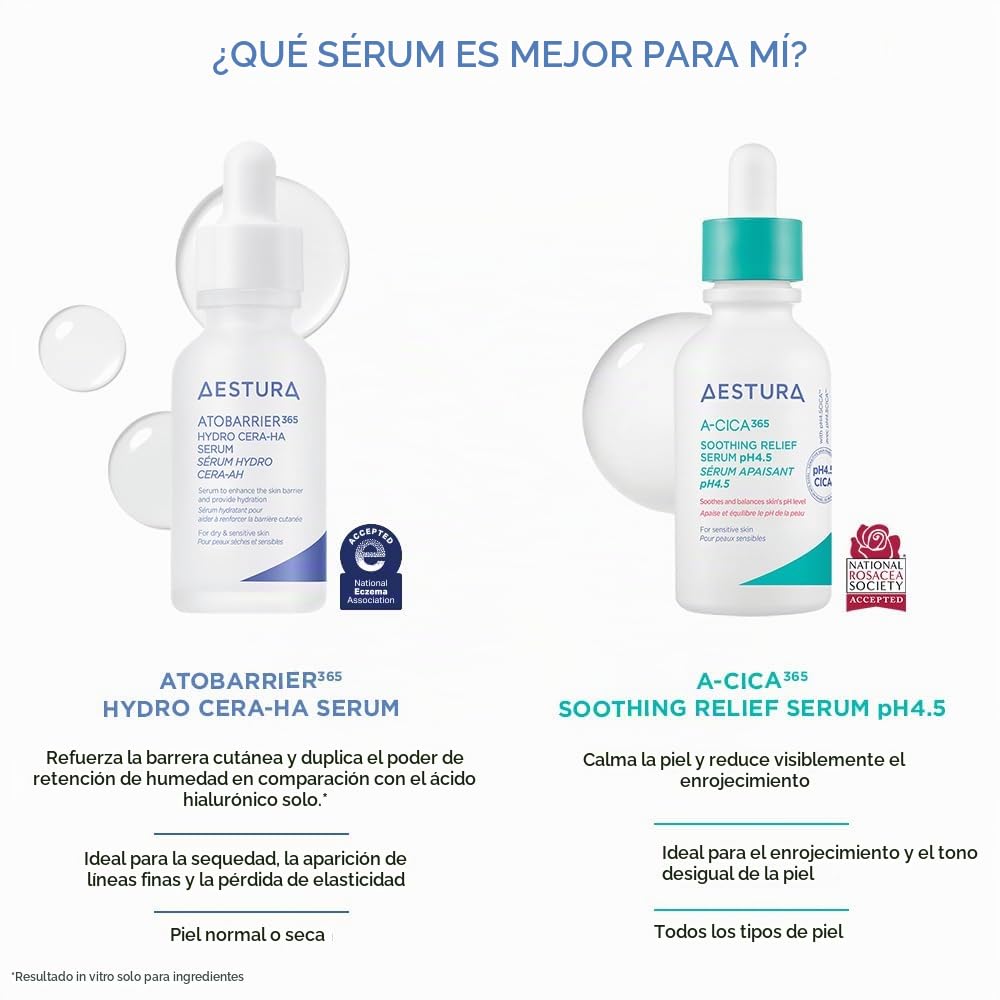 AESTURA ATOBARRIER365 Hydro CERA-HA Suero facial coreano, 30ML | Re...