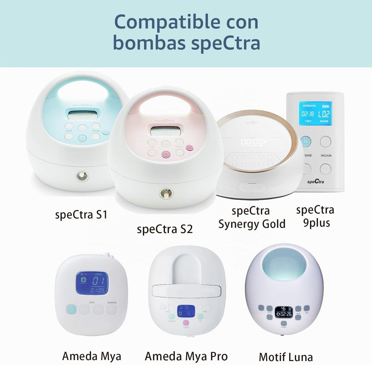 Momstouch Piezas de bomba compatibles con Spectra S1\/S2\/9 Plus, n...