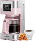 SHARDOR Cafetera programable de 10 tazas, cafetera de goteo regular y fuerte para el hogar y la oficina, apagado automático, filtro permanente