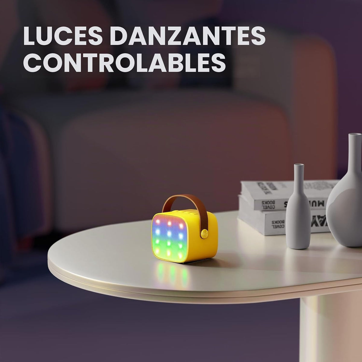 Micrófono de karaoke mini YLL para niños y adultos, altavoz Bluetoo...