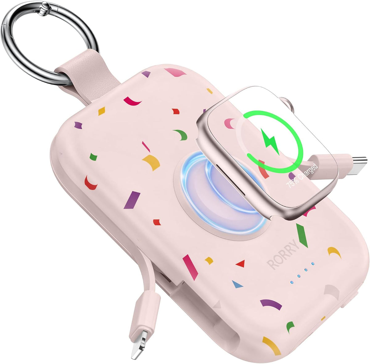RORRY Cargador portátil CharmGo, cargador portátil de 5000 mAh | Ca...