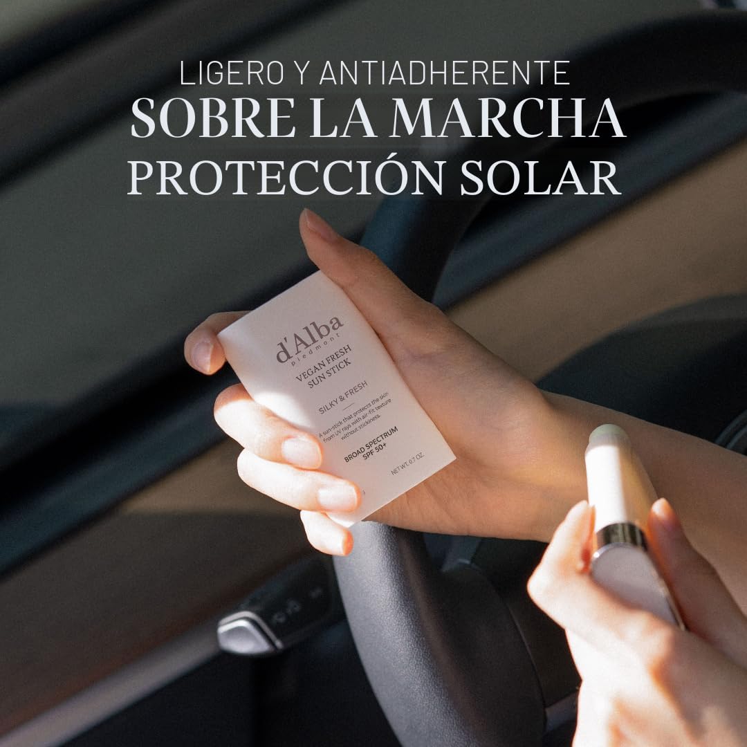 d'alba Piedmont Air Fit Fresh Sun Stick + cojín vegano para el...