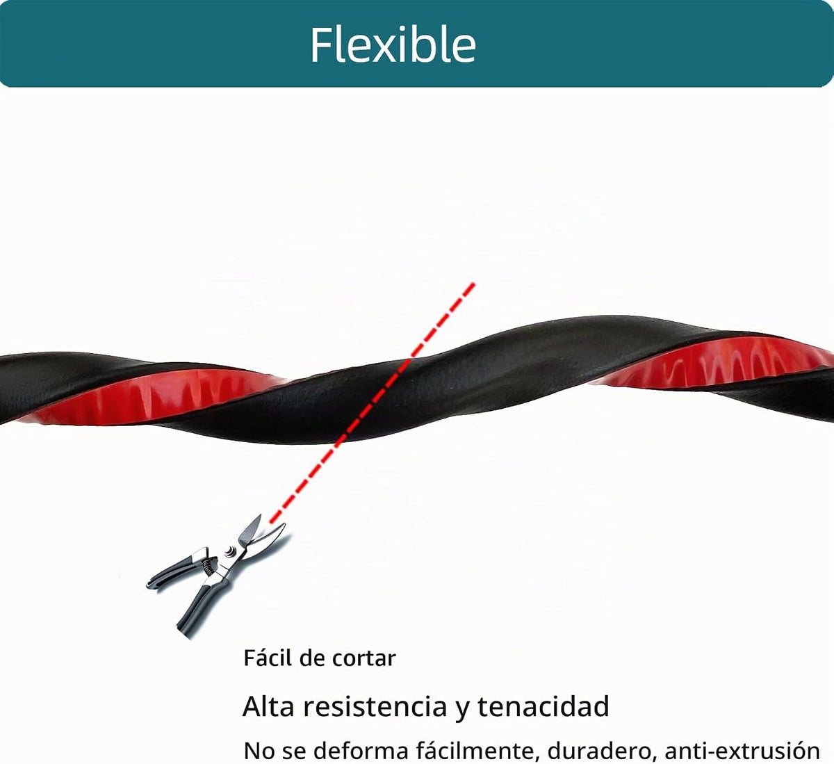 Tintvent Sello de goma de espuma EPDM en forma de D con cinta, burl...