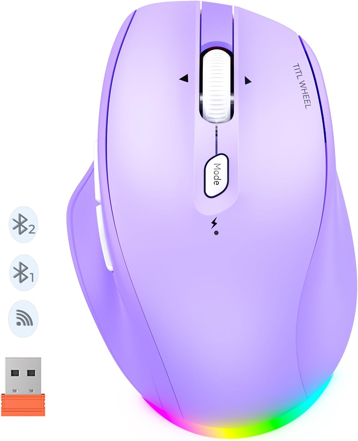 MEETION Ratón Inalámbrico, Ratón Bluetooth Ergonómico para Computad...