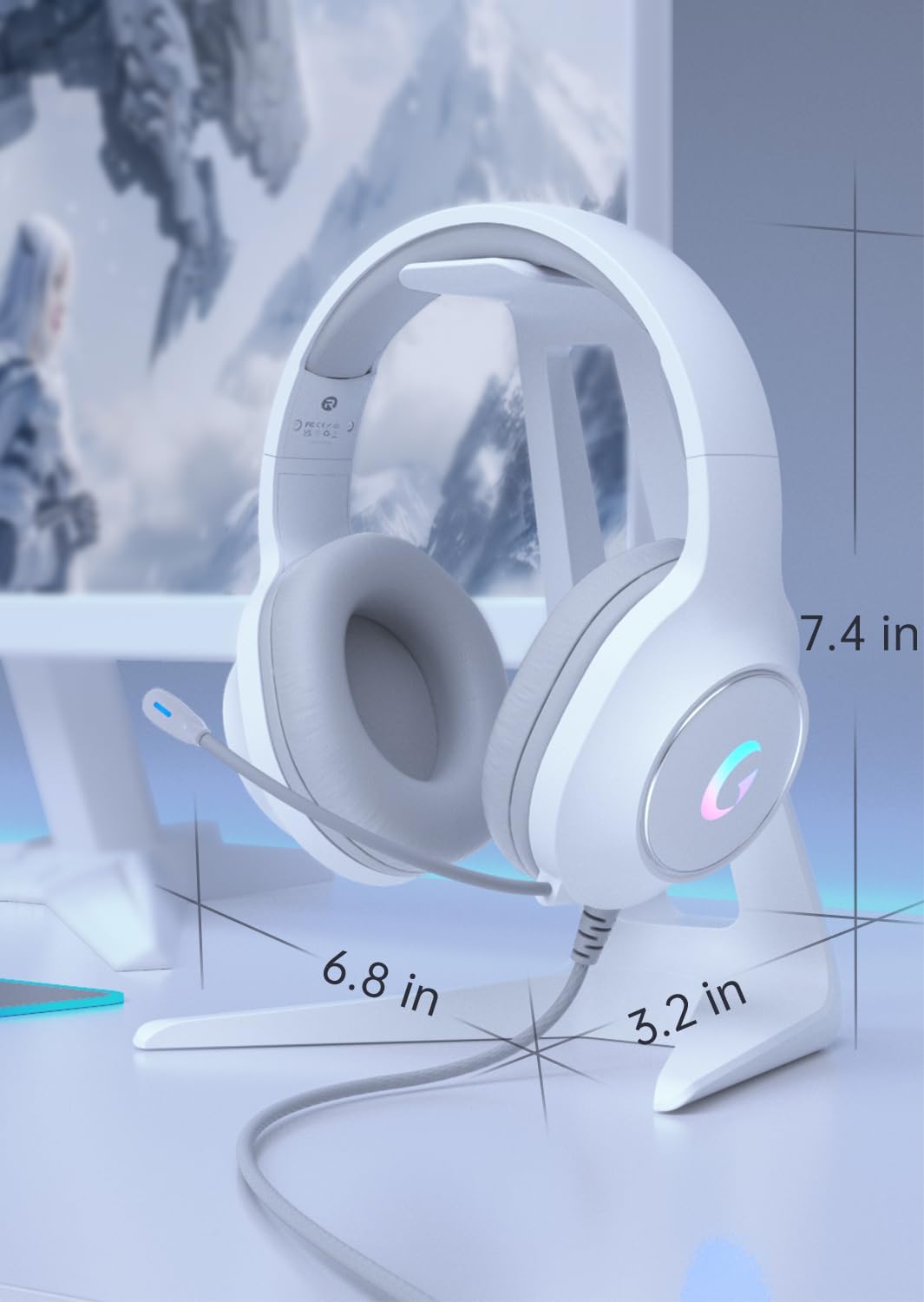 Syndesmos CM7002 Auriculares con cable para juegos para PC, PS5, Xb...