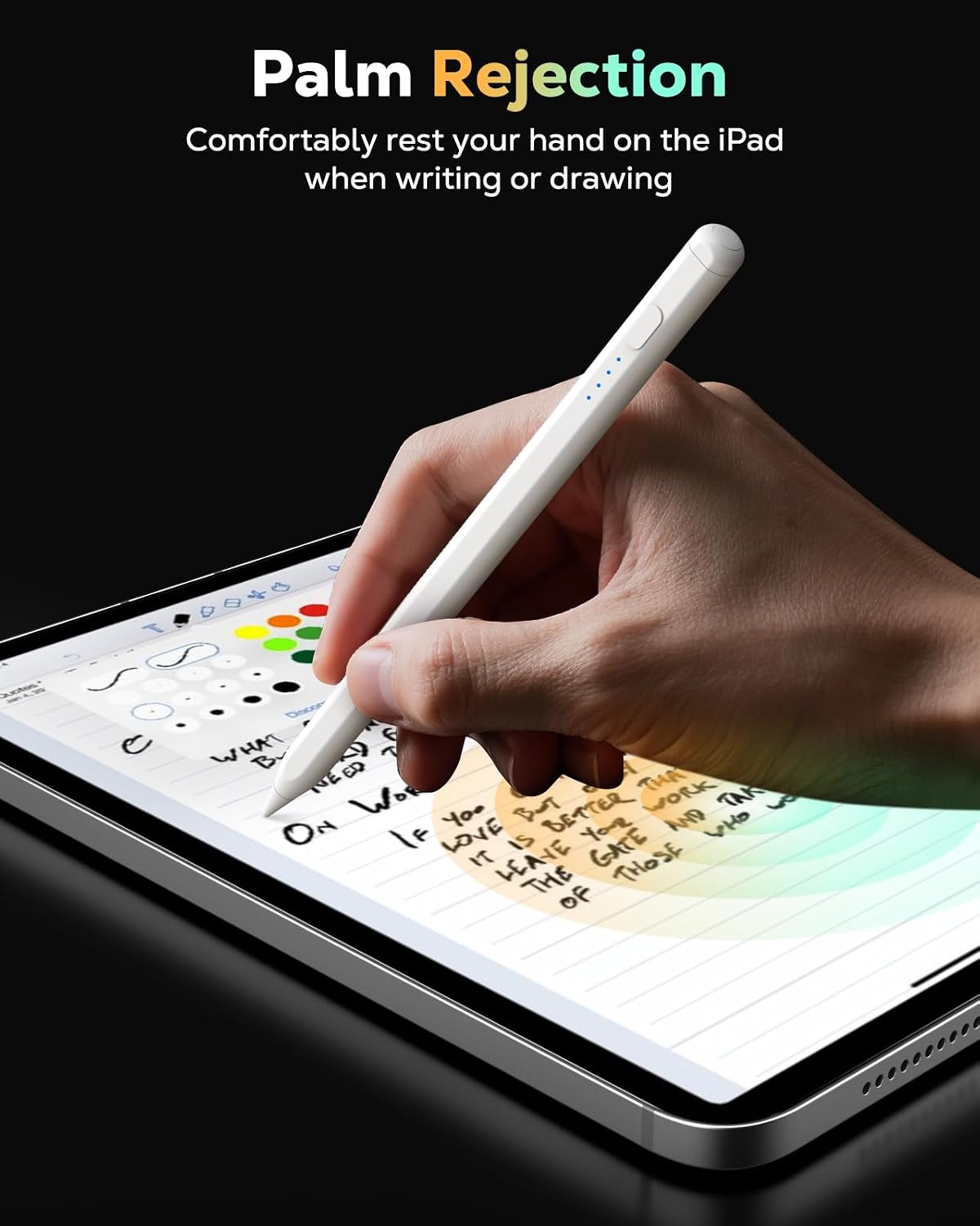 Moko Pencil para iPad (A16) de 11.ª y 10.ª generación, carga rápida...