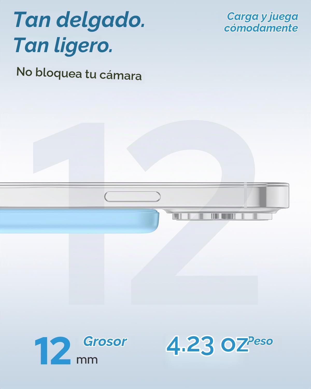 TRKOY Cargador portátil Magsafe, banco de energía magnético delgado...